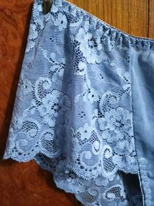 Lace Trim Net Panty