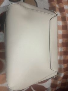 Chic White Studded Crossbody Purse