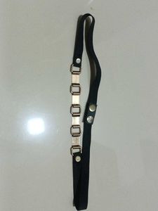 Black &amp; Gold Elastic Belt