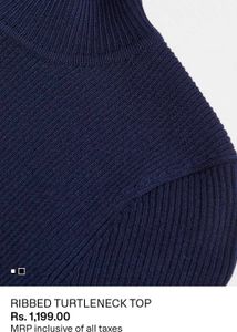 Stylish H&amp;M Navy Blue Sweater Crop Top👗✨