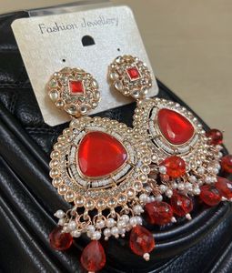 Red Stone Earrings