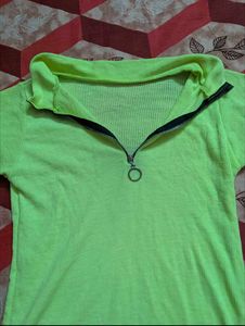 💚💚Lime Green Y2k Polo Top💚💚