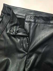 Sleek Black Faux leather Leggings Size 28-30