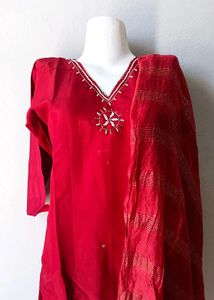 Red Kurta Set 🎀