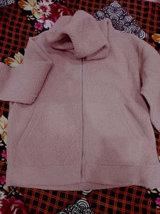 Unisex Furr Jacket Peach Colour