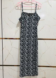 Women Bodycon Black Midi/calf Length Dress