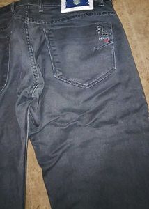 Men's Black Straight Leg Jeans