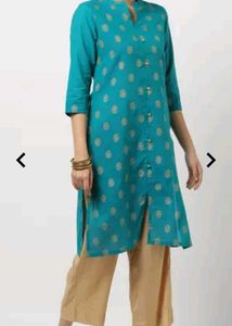 Block Print Straight Kurtha