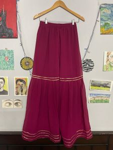 Magenta Embellished Kurta Set