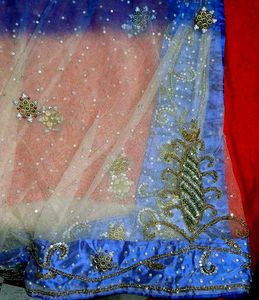 Elegant Blue and White Lahenga Set