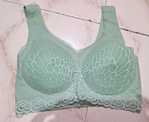 Net Floral Bra