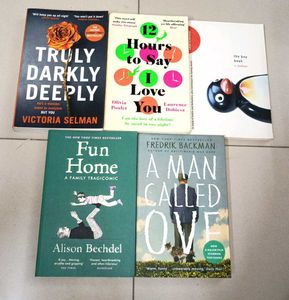 Fiction Books Bundle Set Of 5
