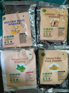 It&#39;s Completely Ayurvedic And Effective. Multani Mitti, Sandalwood Powder, Neem Leaf Powder,Ubtan Face Pack Powder
