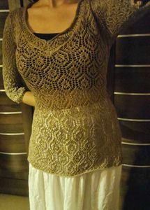 Brown Crochet Coverup