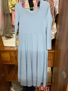 Light Blue Midi Dress