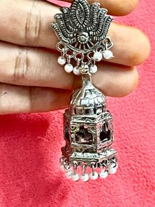 Beautiful Traditional Oxidized Jhumka Earrings🌸