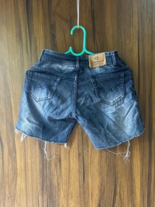 Distressed Denim Shorts