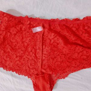 Sexxy red lacey brief❤️
