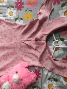 💖 Elegant Pink Floral Gown Dress🎀💥- Miss.Y