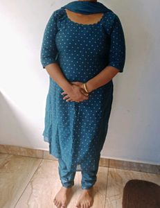Churidar Set With Long Dupatta