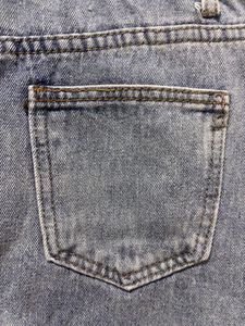 Classic Light Wash High-Waisted Denim Skirt
