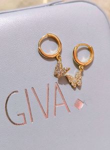 GIVA Gold Butterfly Earrings