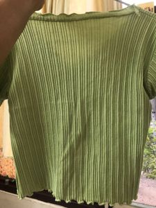 Flourescent Green Crop Top
