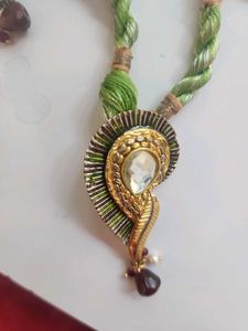 Pendent And Earings With Dori.