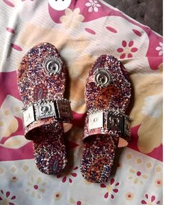 Ethnic Style Floral Sandals