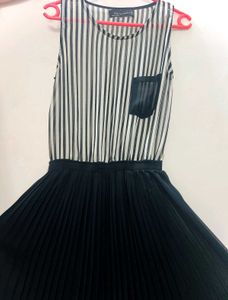 Striped Black Dress