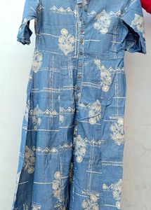 Denim Blue 💙 Dress Formal And Casual