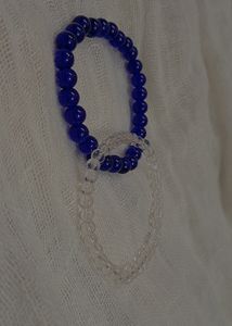 Aesthetic Blue Beads Bracelet 💙🦋✨ [ Pack Of 2 ]