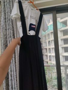 Black Maxi Dress With Free  Tshirt