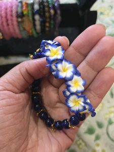 Guruji Blue Orchid Flower Bracelet