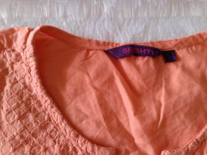 Peach Color Kurti