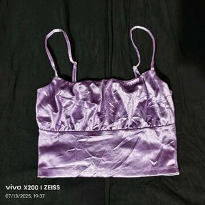 I. Purple Velvet Cami Top