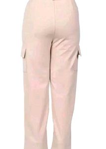 Beige Cargo Trousers