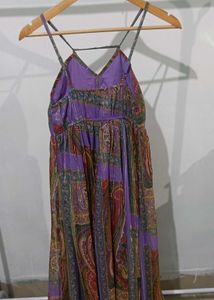 Paisley Print Maxi Dress