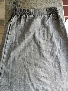 Grey Denim skirt