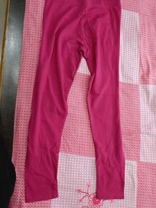 Mehndi green Kurti + Pink Leggings