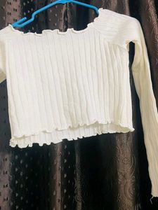 White Crop Top