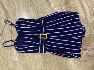 Striped playsuit