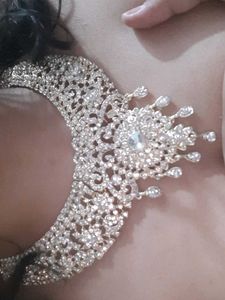 Glamorous Rhinestone Collar Necklace