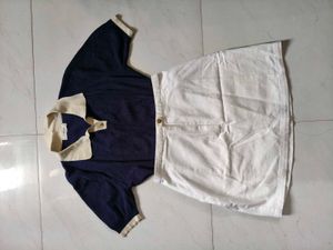old money polo style Skirt &amp; Top Set