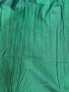 Good Green And Maroon Border Saree For Grabs