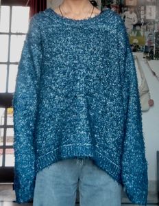 Blue Knit Sweater
