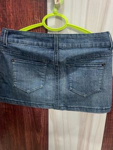 Denim Short Skirt