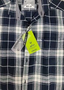 Rare Fabricated Premium Cotton Jute Check Shir