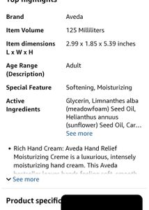 AVEDA HAND CREAM ON SALE