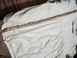 White Swiss Dot Peasant Top - WAX